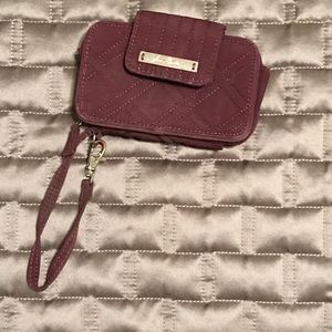 Vera Bradley Maroon Wristlet Wallet